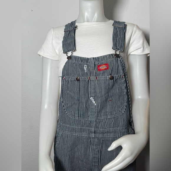 Vintage Dickies Striped Blue Overalls - Picture 2 of 11